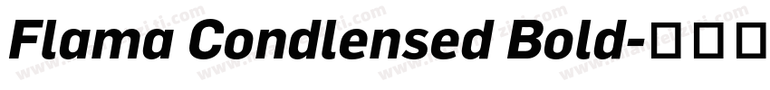 Flama Condlensed Bold字体转换